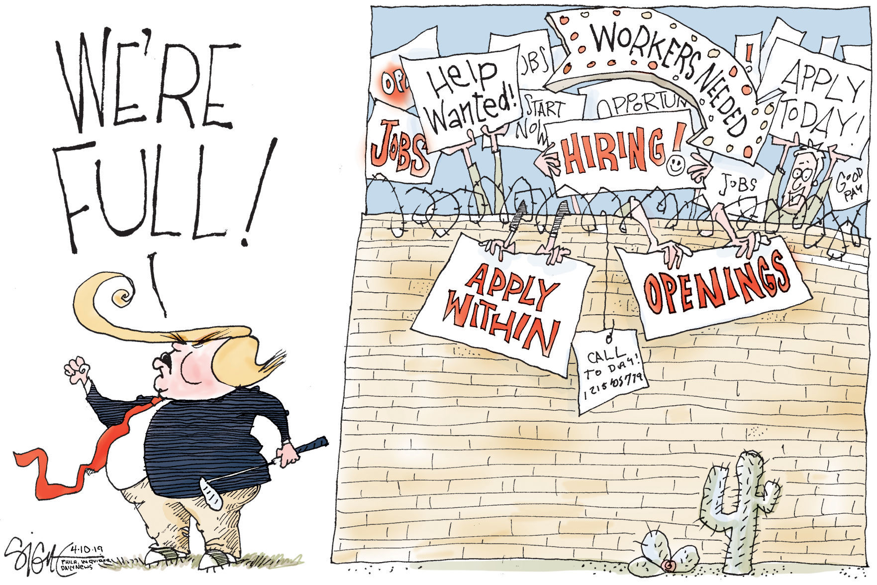 Signe Wilkinson cartoon